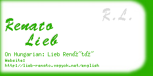 renato lieb business card